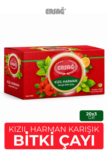 ERSAĞ Karışık Bitki Çayı 20 Süzen Poşet 60 GR