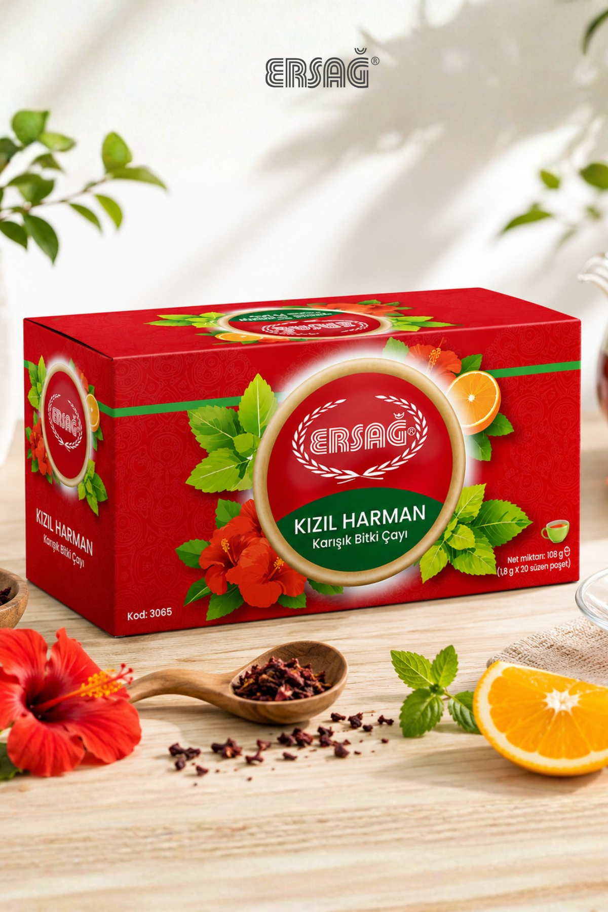 ERSAĞ Karışık Bitki Çayı 20 Süzen Poşet 60 GR