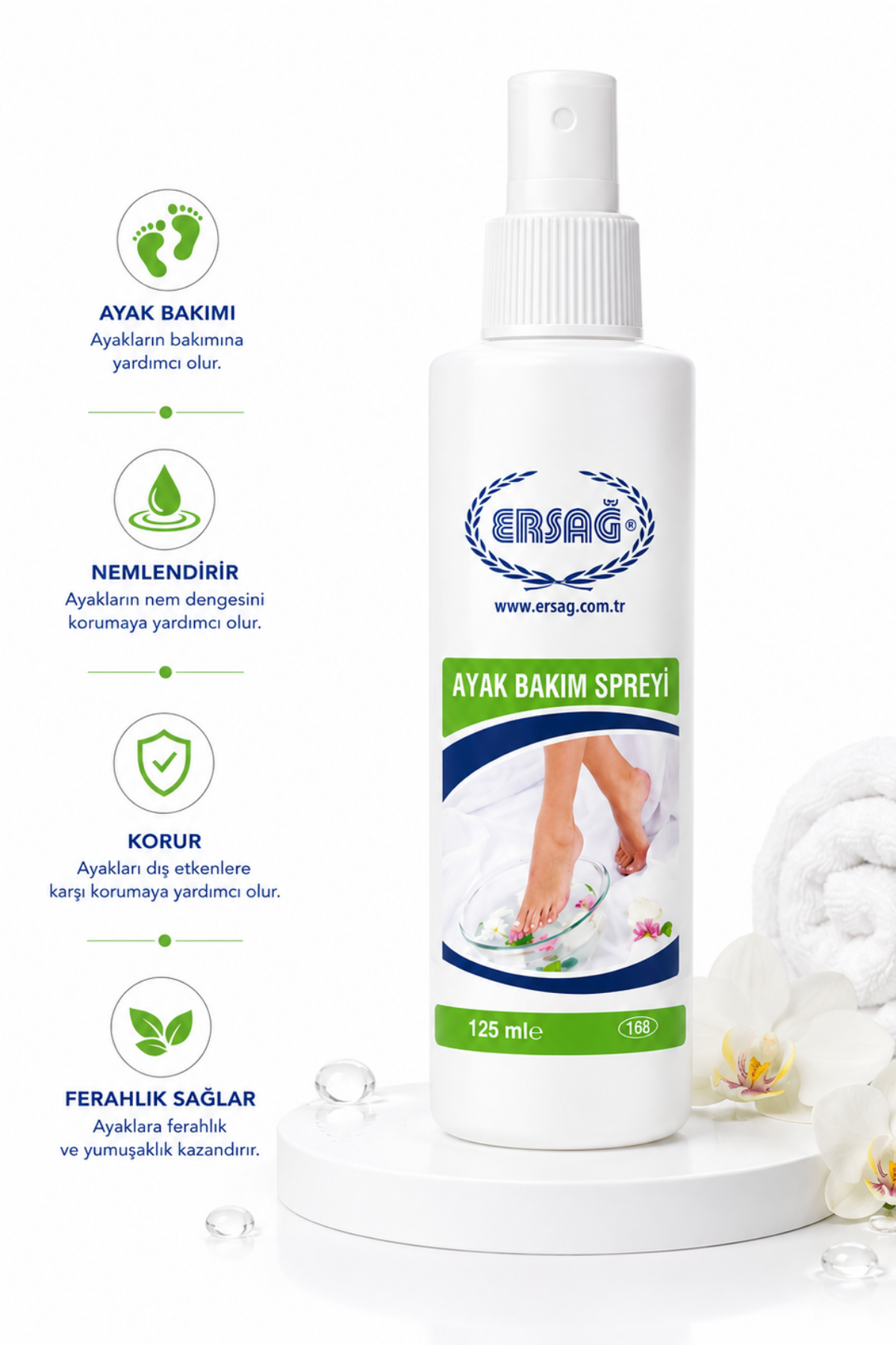 ERSAĞ Ayak Bakım Spreyi 125 ML