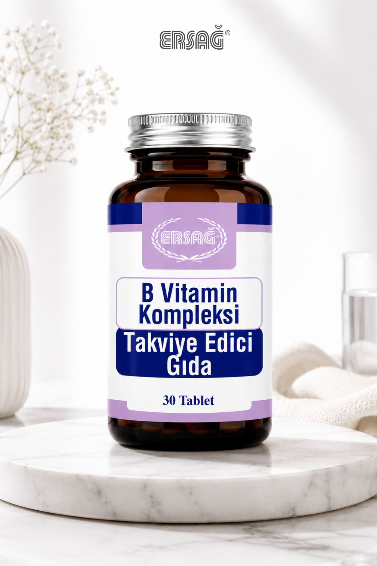 ERSAĞ B Vitamin Kompleksi Takviye Edici Gıda 30 Kapsül