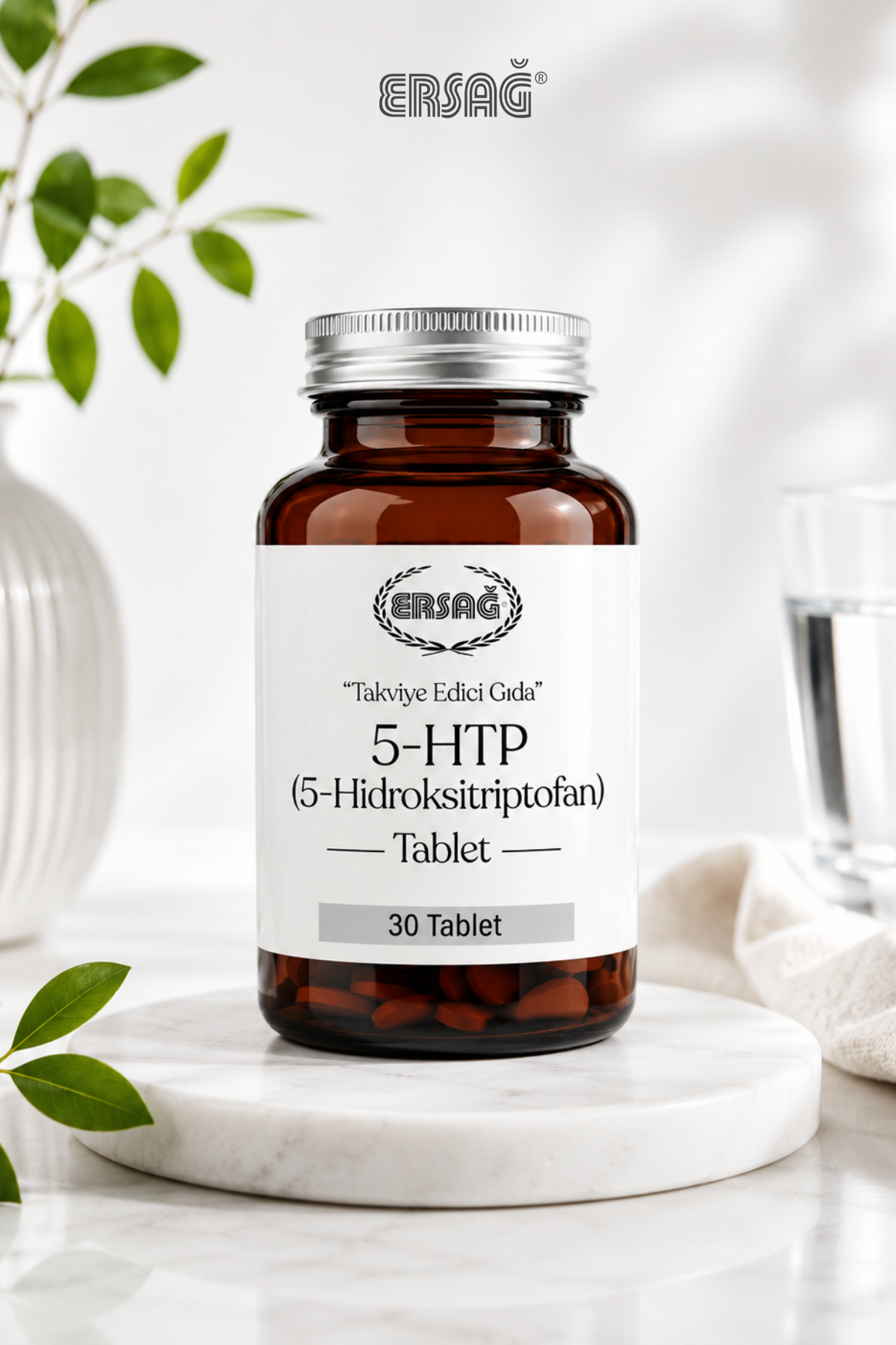 ERSAĞ 5-HTP Hidroksitriptofan Takviye Edici Gıda 30 Tablet