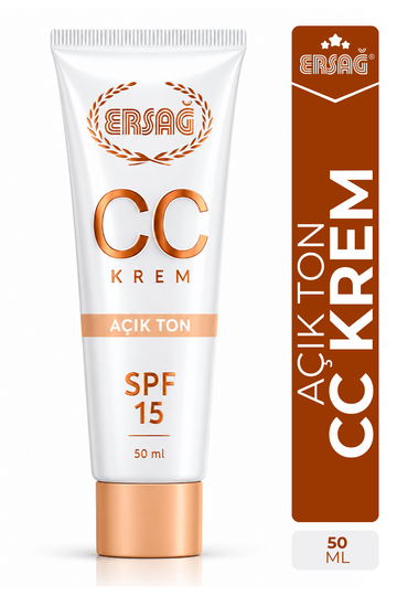 ERSAĞ CC Krem 50 ML -  Açık Ton