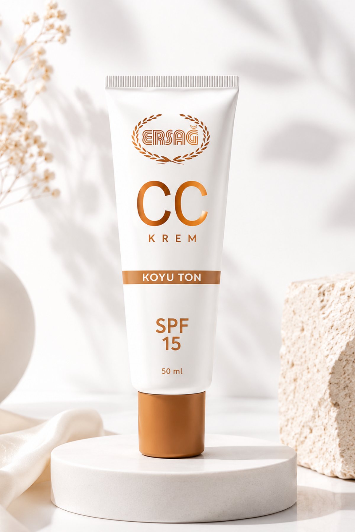 ERSAĞ CC Krem 50 ML -  Koyu Ton