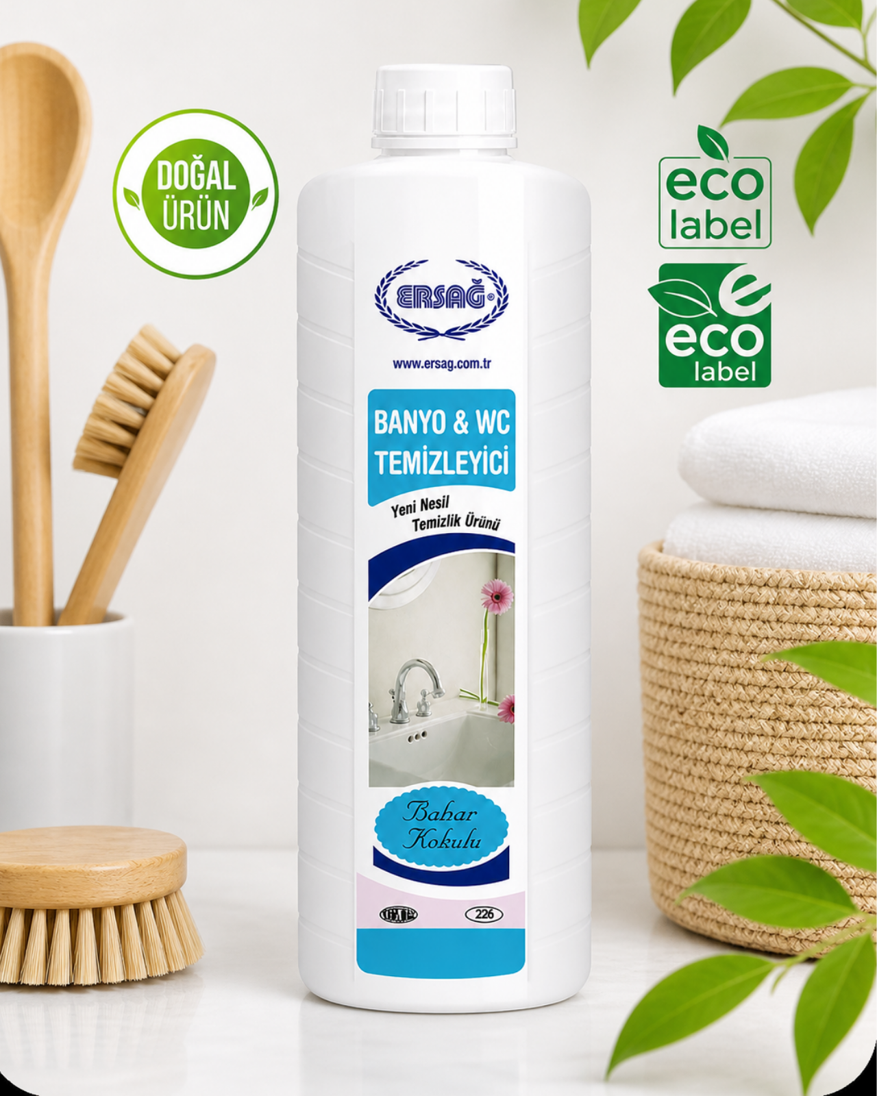 ERSAĞ Bahar Kokulu Konsantre Banyo ve Tuvalet Temizleyici 1000 ML