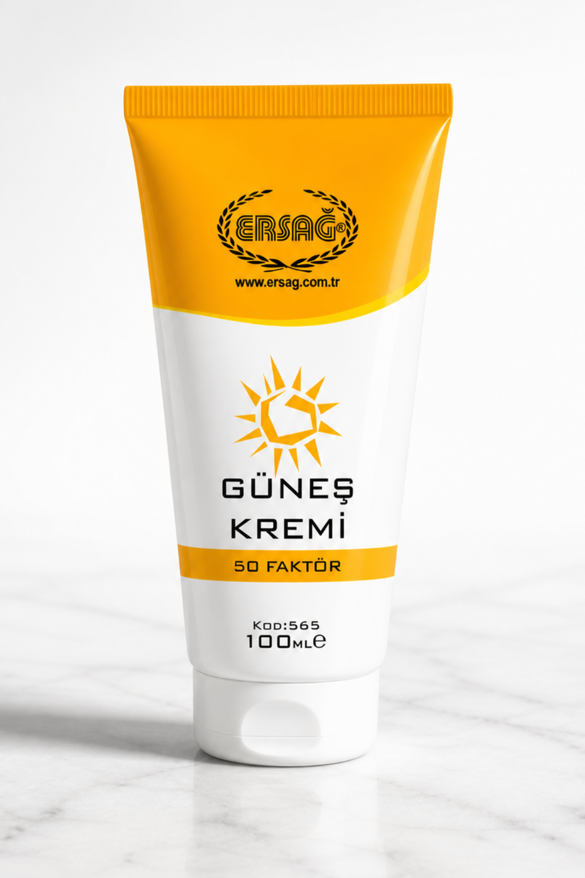 ERSAĞ Yüksek Koruyucu Güneş Kremi 50 Faktör 100 ML