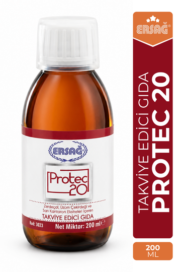 ERSAĞ Protec 20 200 ML Sahil Çamı, Zerdeçal ve Üzüm Çekirdeği