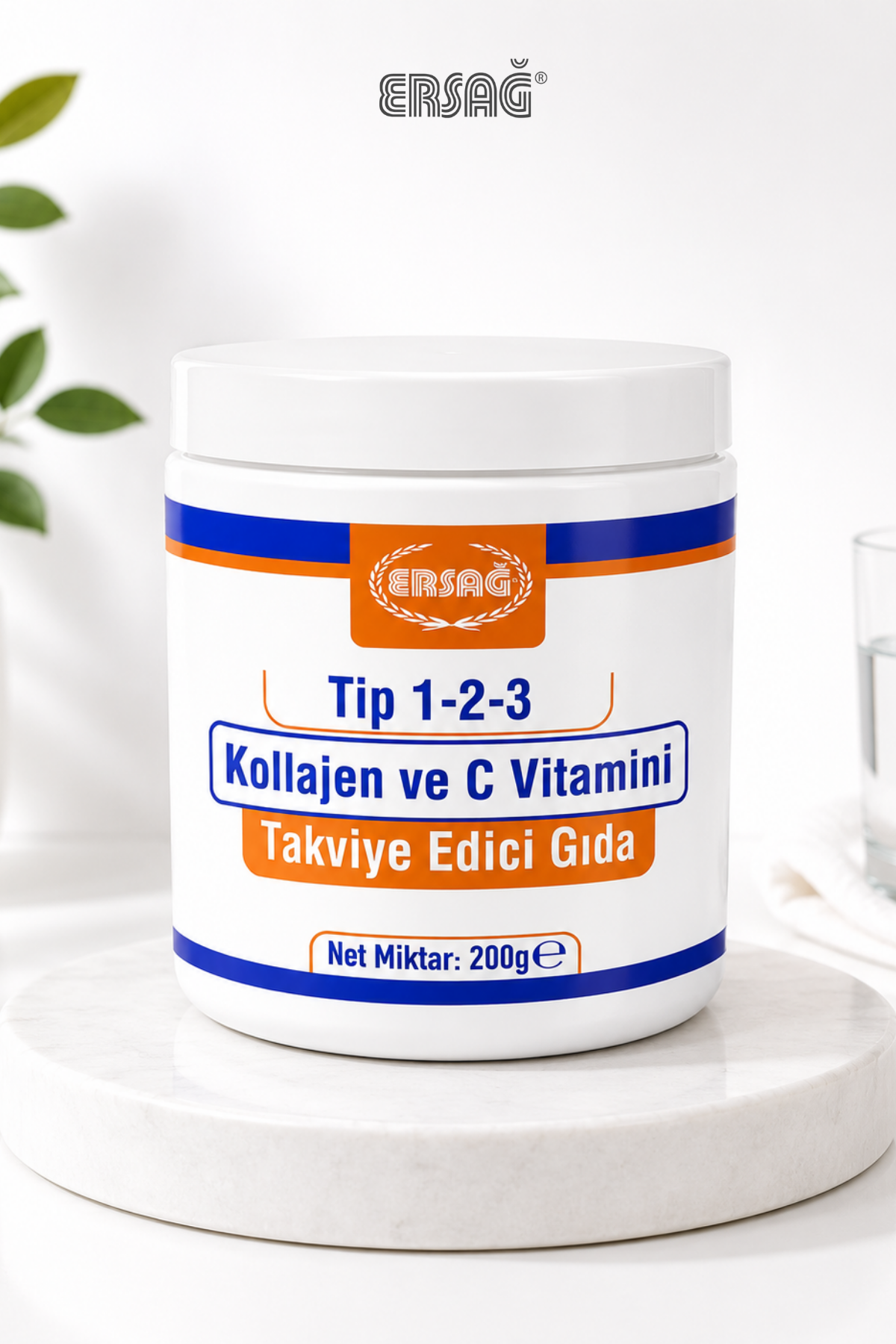 ERSAĞ Tip 1-2-3 Kollajen ve C Vitamini 200 GR