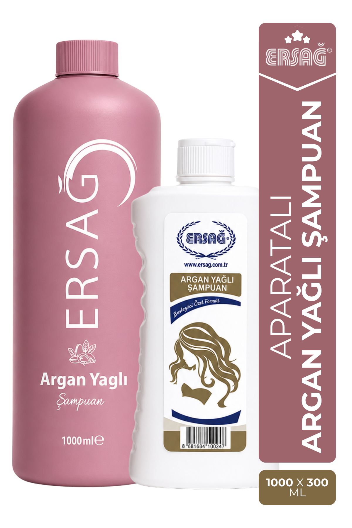 ERSAĞ Aparatlı Argan Yağı Şampuan 1000 ML