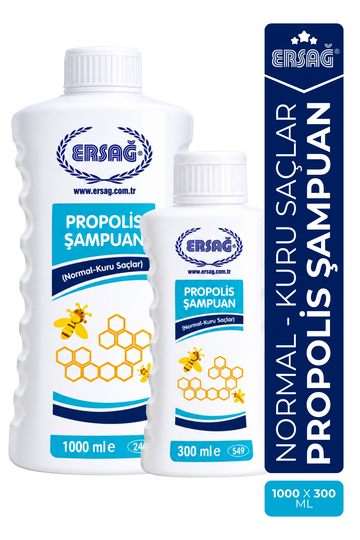 ERSAĞ Aparatlı Propolisli Şampuan 1000 ML - Normal ve Kuru Saçlar