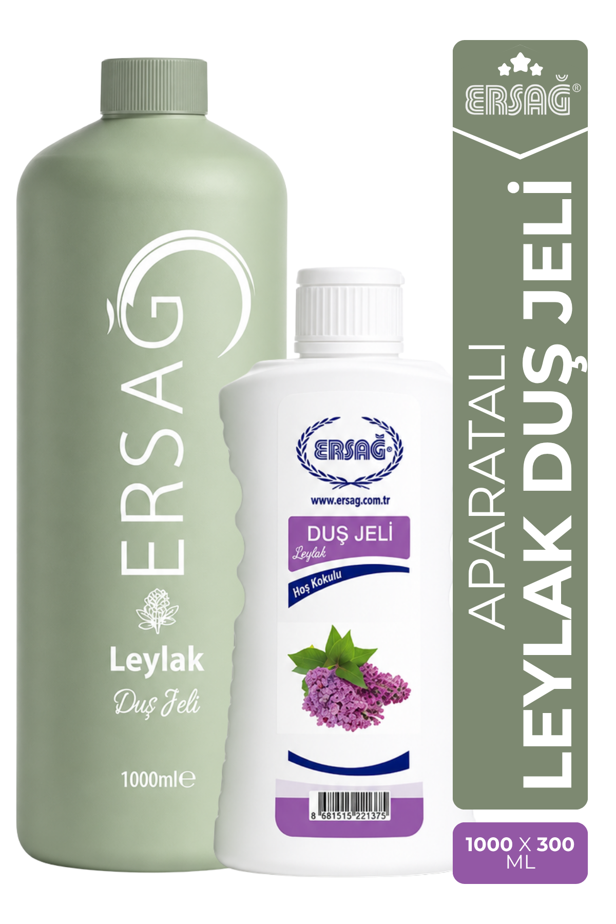 ERSAĞ Aparatlı Duş Jeli 1000 ML - Leylak Kokulu