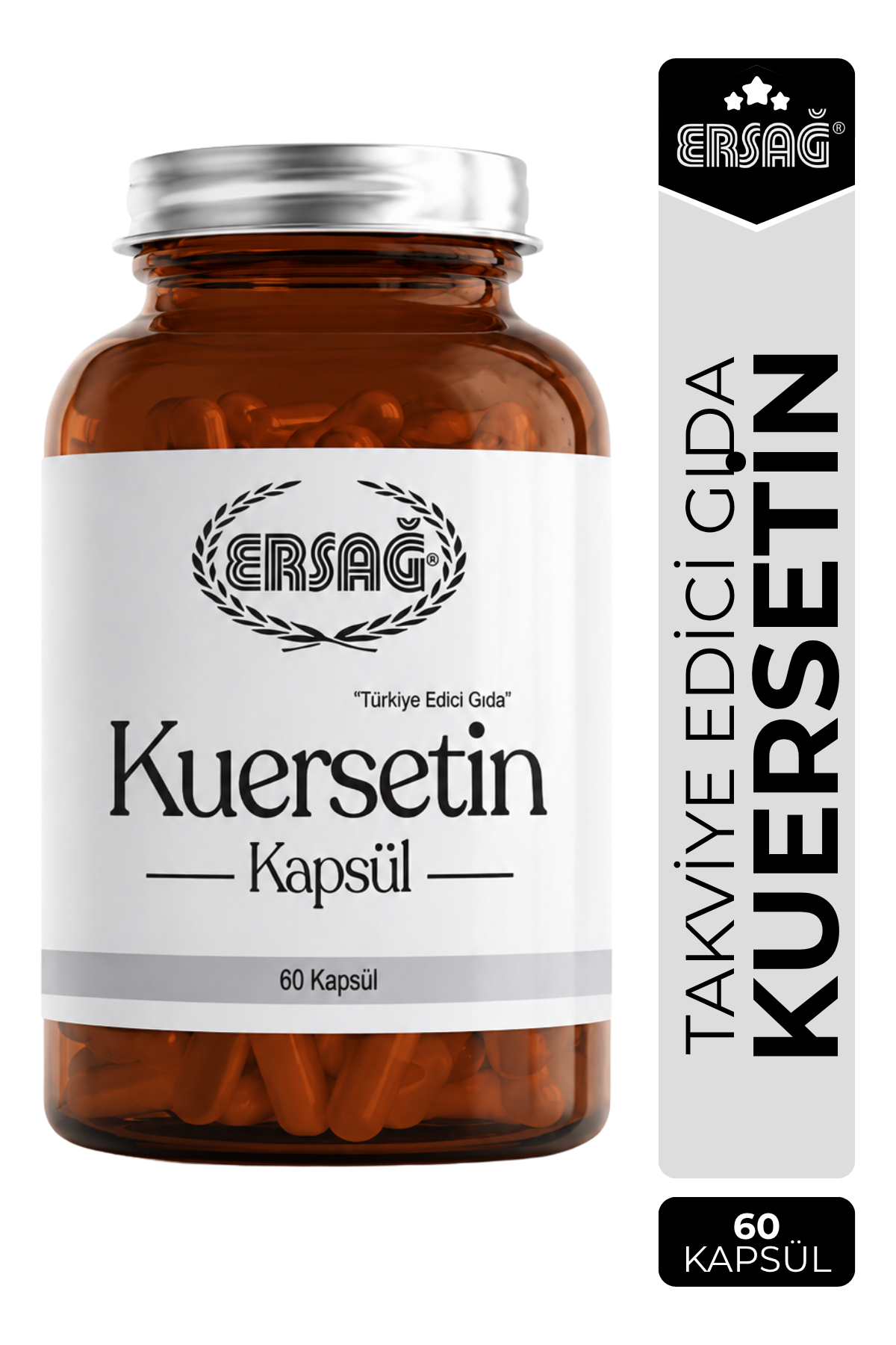 ERSAĞ Kuersetin Ekinezya ve C Vitamini İçeren Takviye Edici Gıda 60 Kapsül