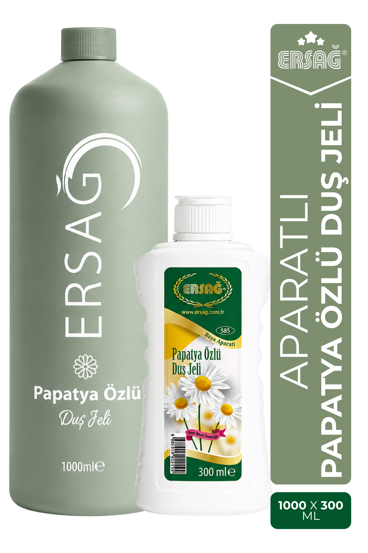 ERSAĞ Aparatlı Papatya Özlü Duş Jeli 1000 ML
