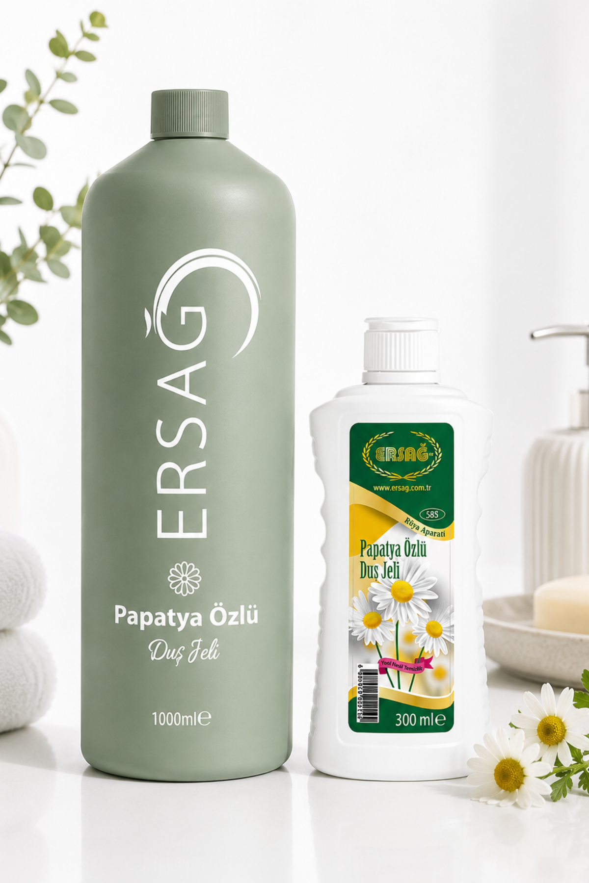 ERSAĞ Aparatlı Papatya Özlü Duş Jeli 1000 ML