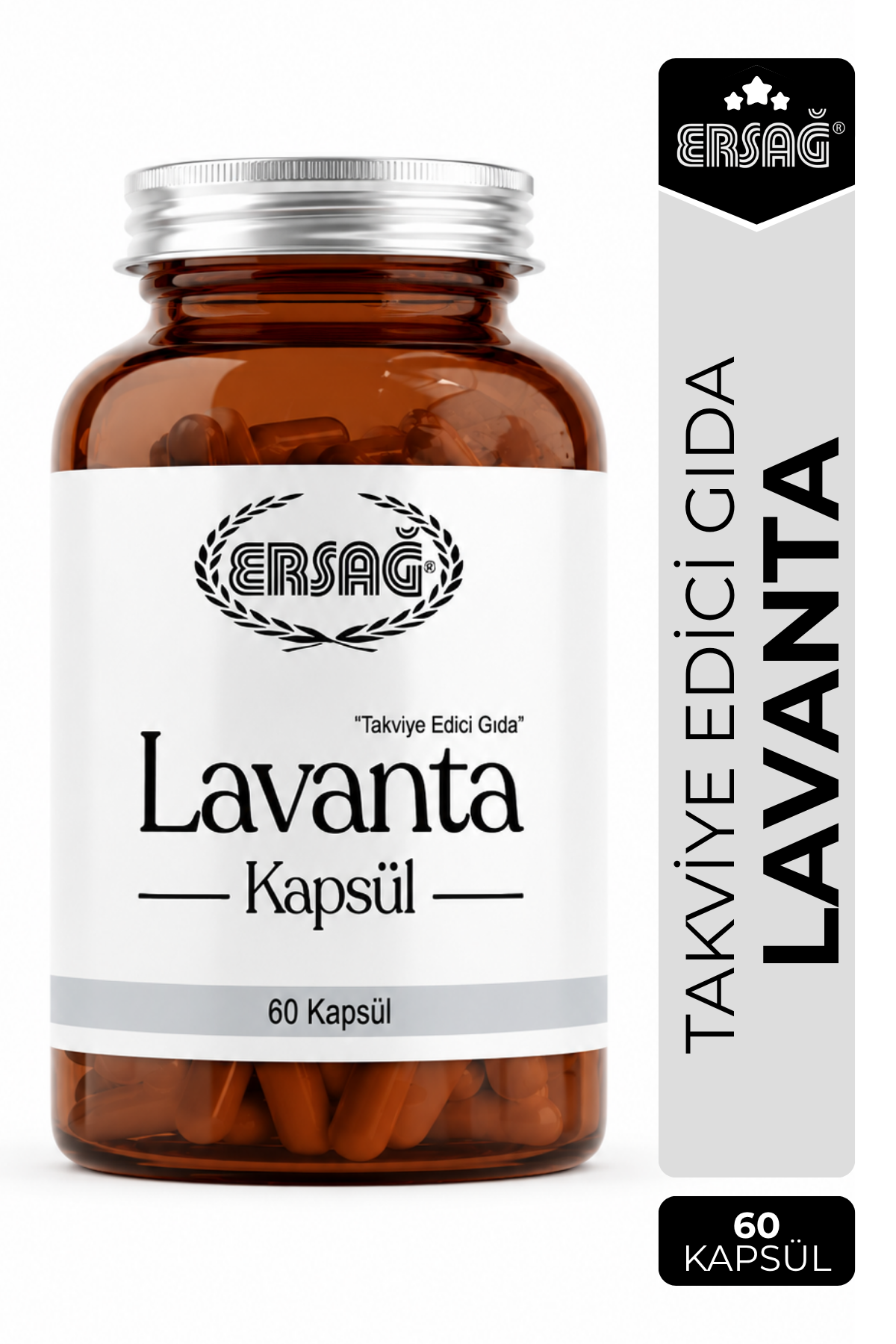 ERSAĞ Lavanta Kapsül 60 Tablet Takviye Edici Gıda