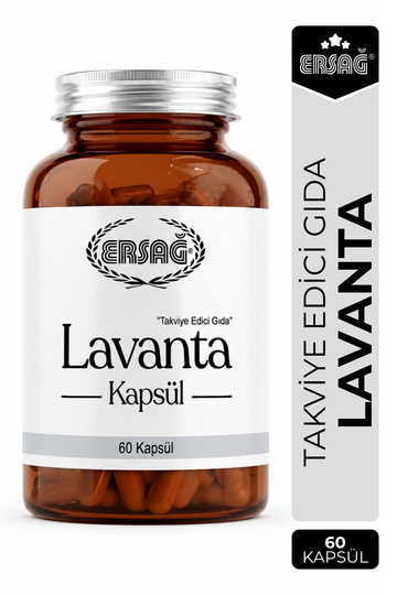ERSAĞ Lavanta Kapsül 60 Tablet Takviye Edici Gıda