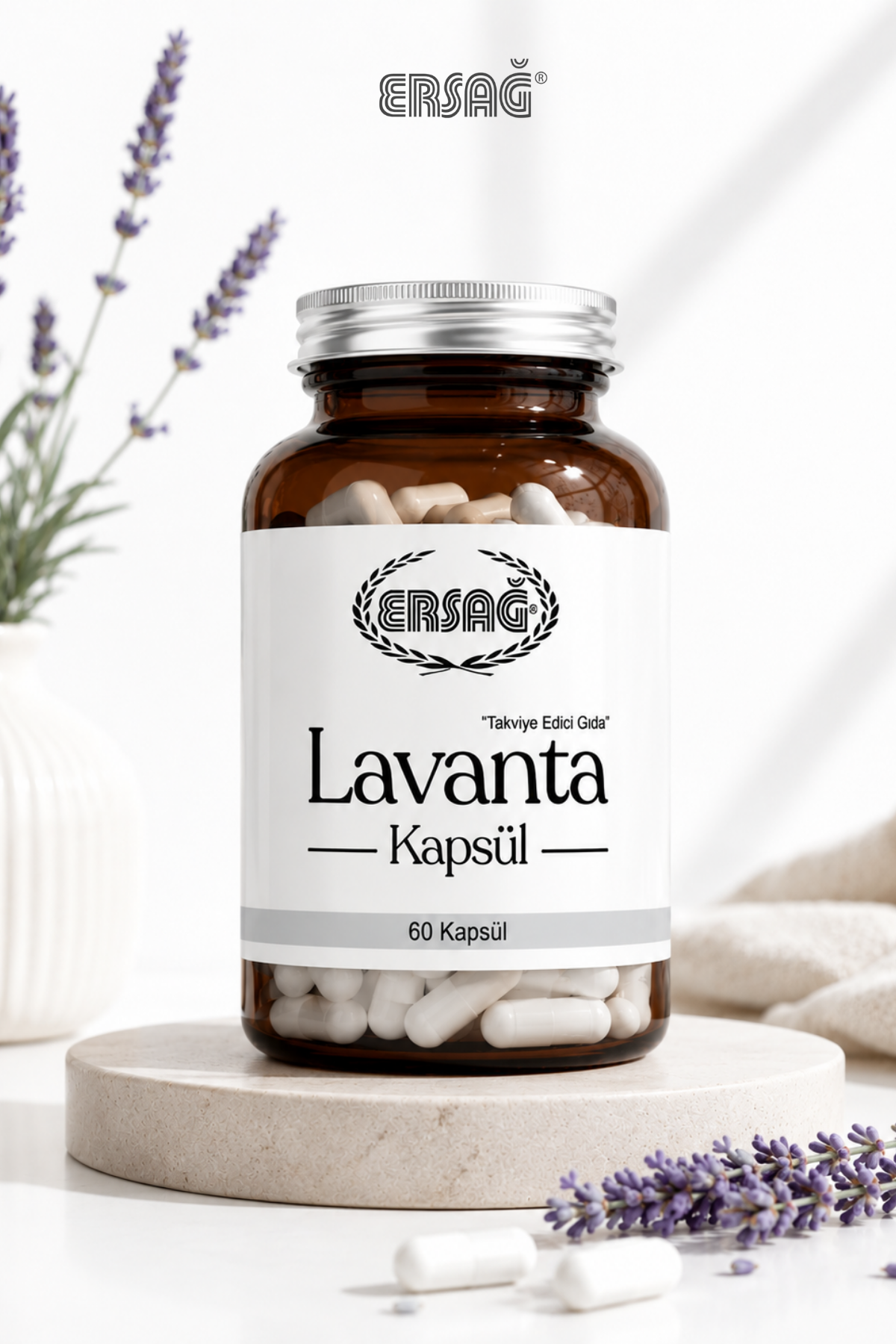 ERSAĞ Lavanta Kapsül 60 Tablet Takviye Edici Gıda
