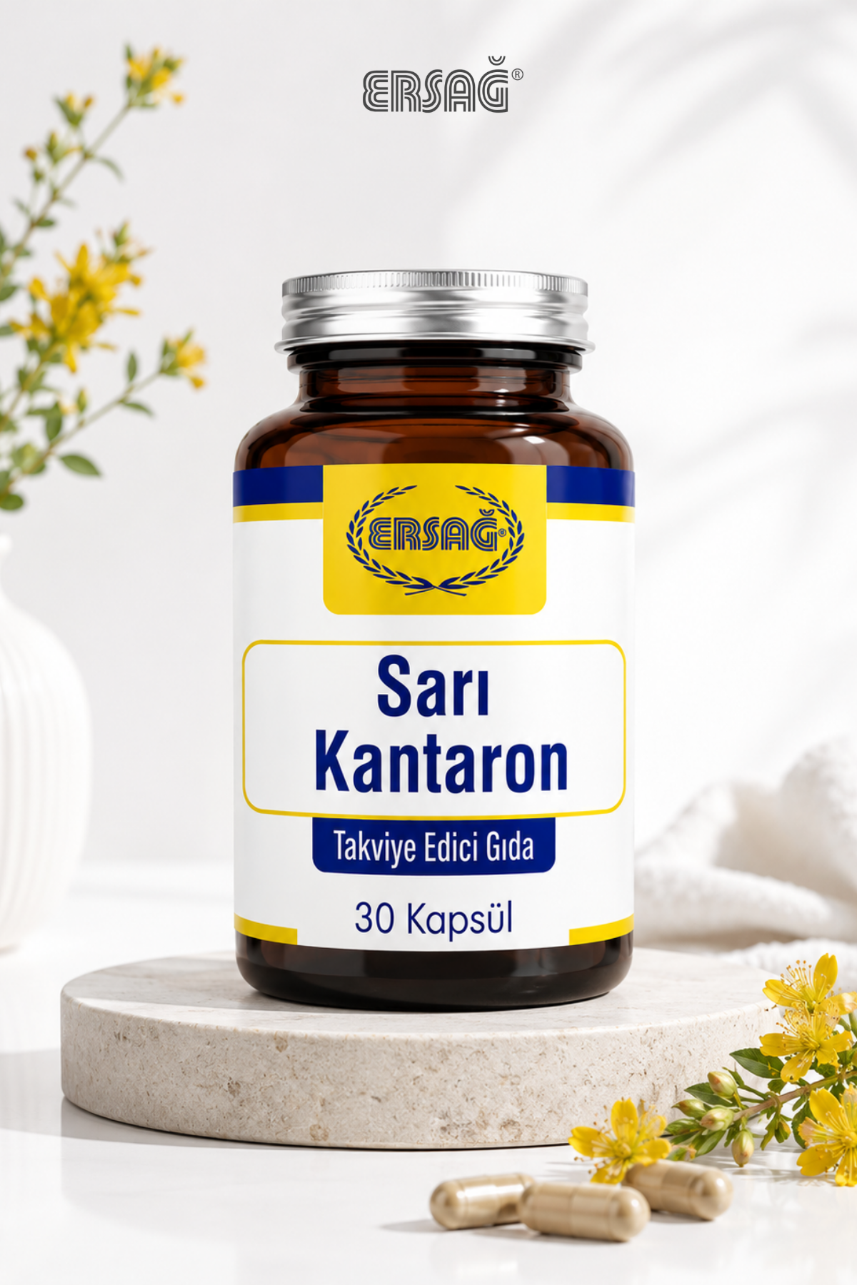 ERSAĞ Sarı Kantaron Ekstraktı Takviye Edici Gıda 30 Kapsül