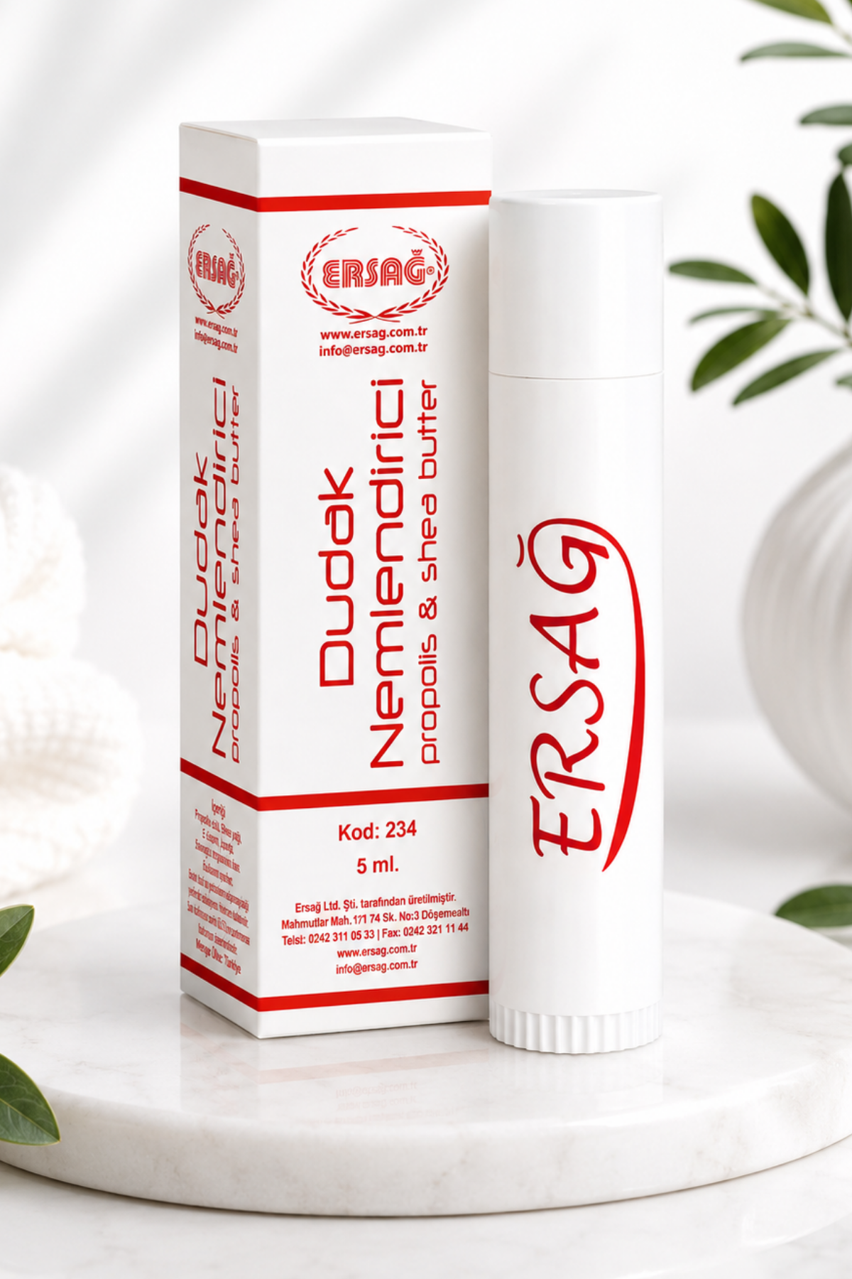 ERSAĞ Dudak Nemlendiricisi 5 ML