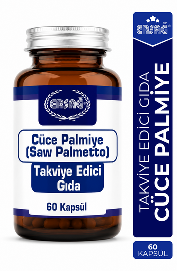 ERSAĞ Cüce Palmiye Saw Palmetto Takviye Edici Gıda 60 Kapsül