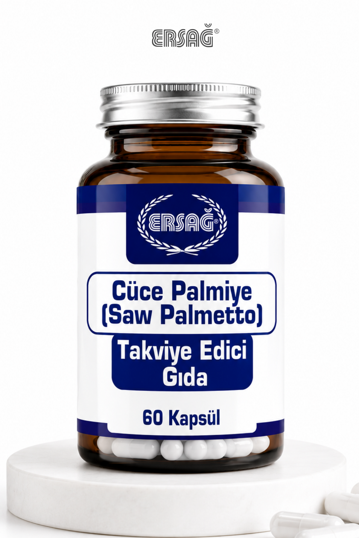 ERSAĞ Cüce Palmiye Saw Palmetto Takviye Edici Gıda 60 Kapsül