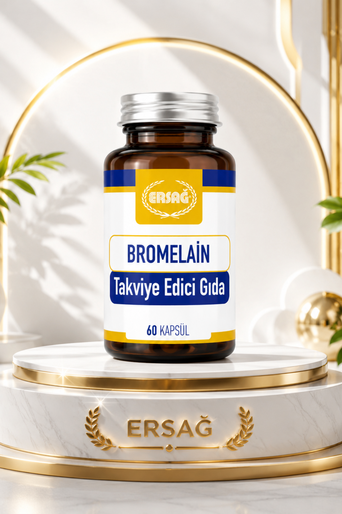 ERSAĞ Bromelain Takviye Edici Gıda 60 Kapsül