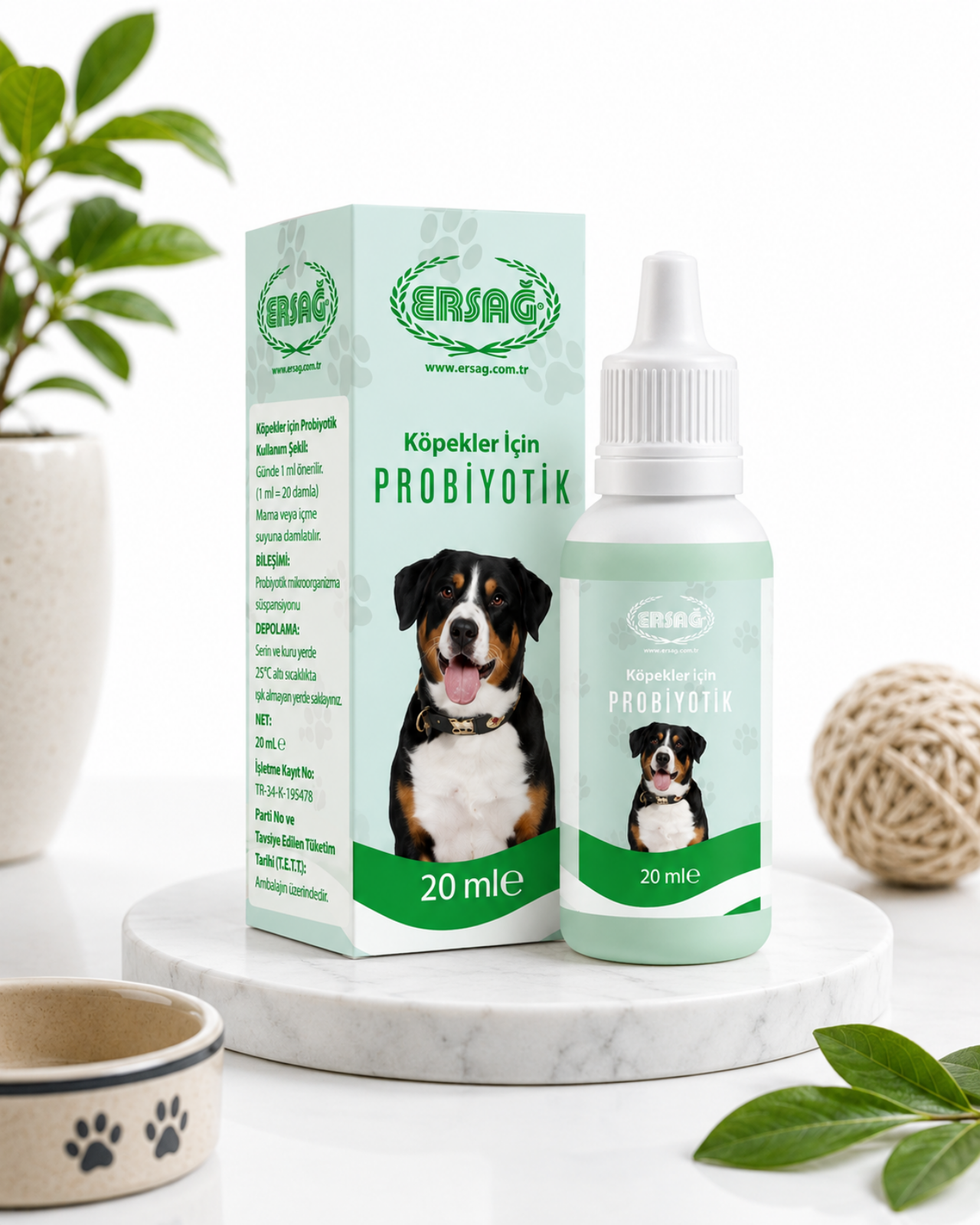 ERSAĞ Köpekler İçin Probiyotik Destek 20 ML