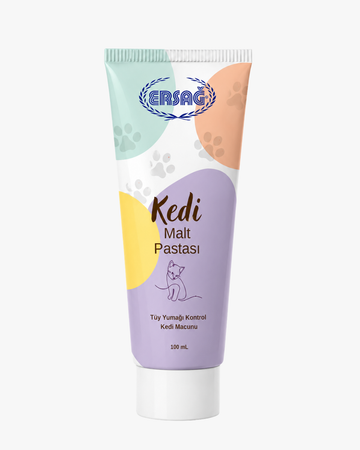 ERSAĞ Tüy Yumağı Kontrolü İçin Kedi Malt Pastası 100 ML