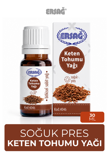 ERSAĞ Soğuk Pres Keten Tohumu Yağı 30 ML