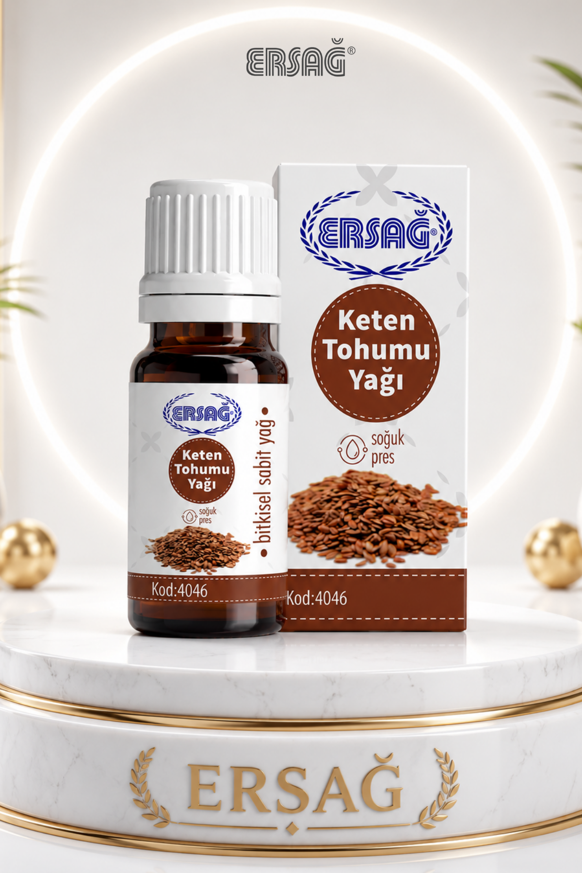 ERSAĞ Soğuk Pres Keten Tohumu Yağı 30 ML