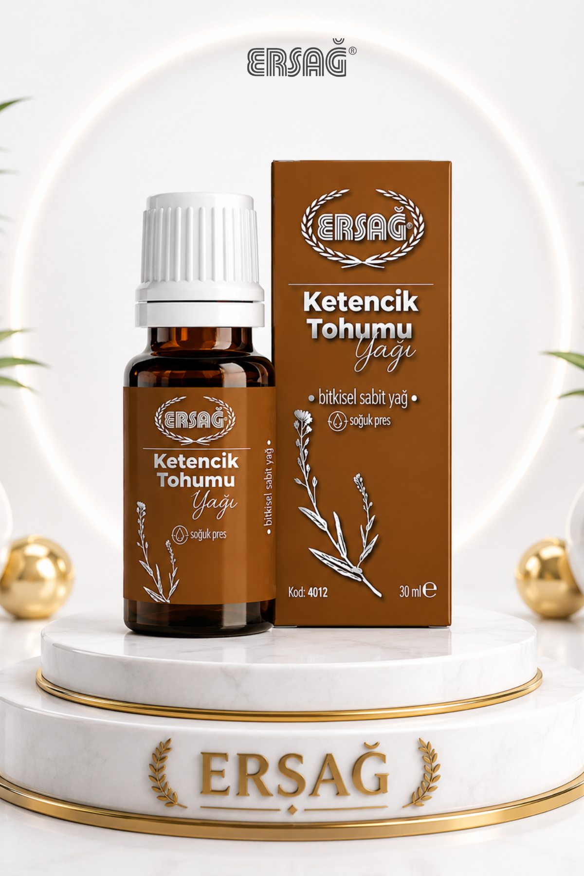 ERSAĞ Soğuk Pres Ketencik Tohumu Yağı 30 ML