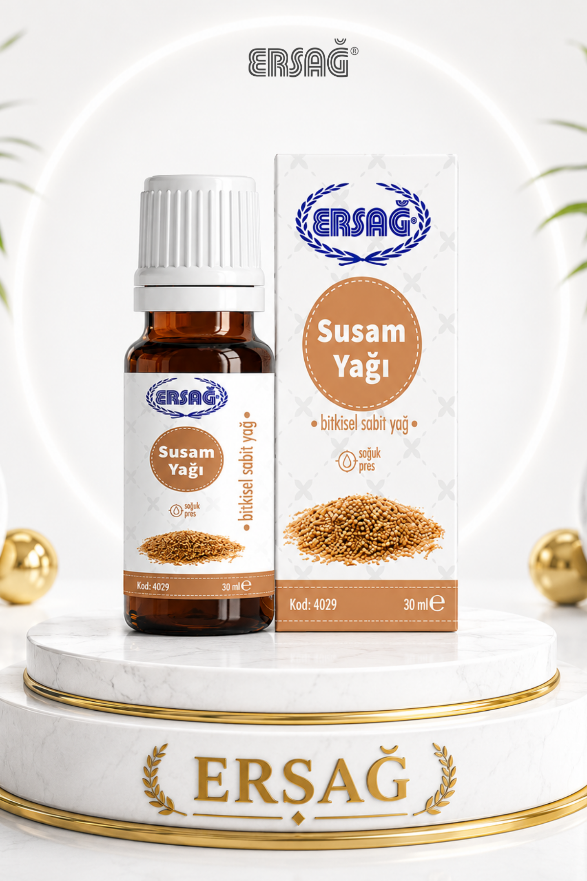 ERSAĞ Soğuk Pres Susam Yağı 30 ML