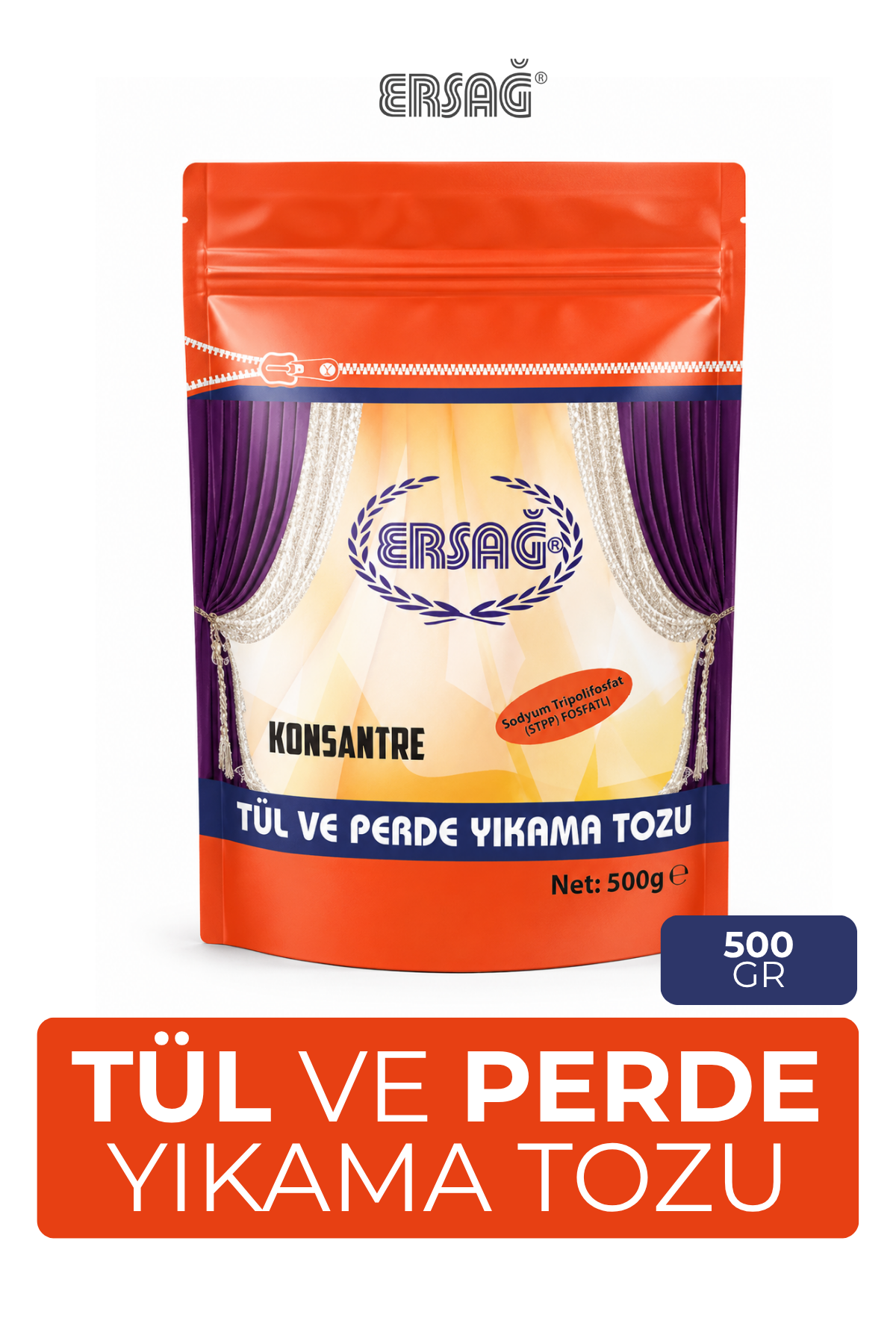 ERSAĞ Tül ve Perde Yıkama Tozu 500 GR