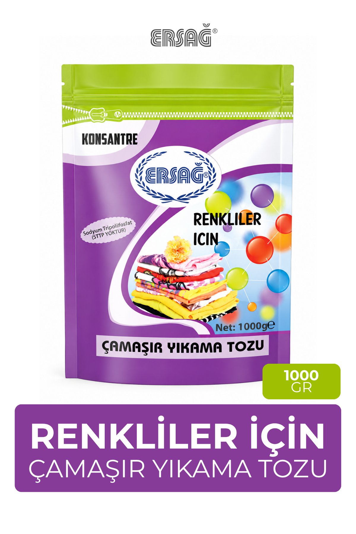 ERSAĞ Renkliler İçin Çamaşır Yıkama Tozu 1000 GR