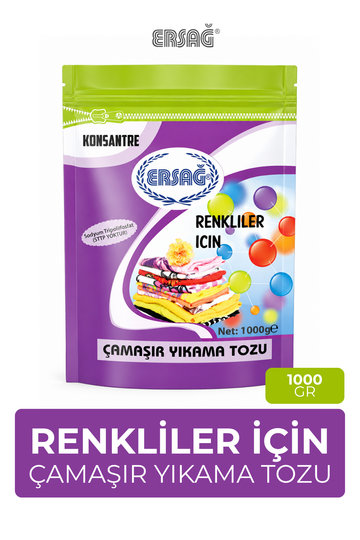 ERSAĞ Renkliler İçin Çamaşır Yıkama Tozu 1000 GR