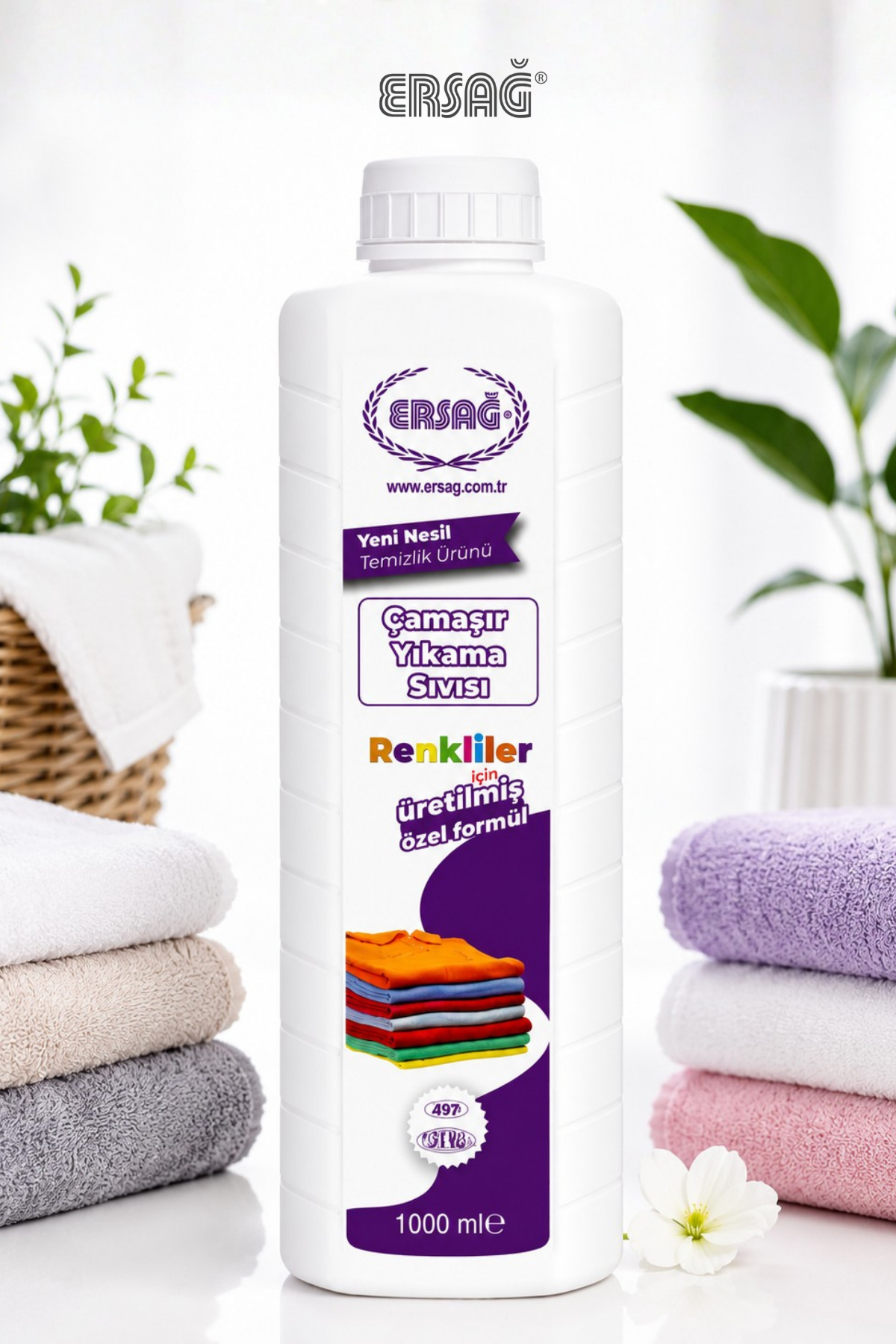 ERSAĞ Yeni Nesil Renkliler İçin Çamaşır Yıkama Sıvısı 1000 ML