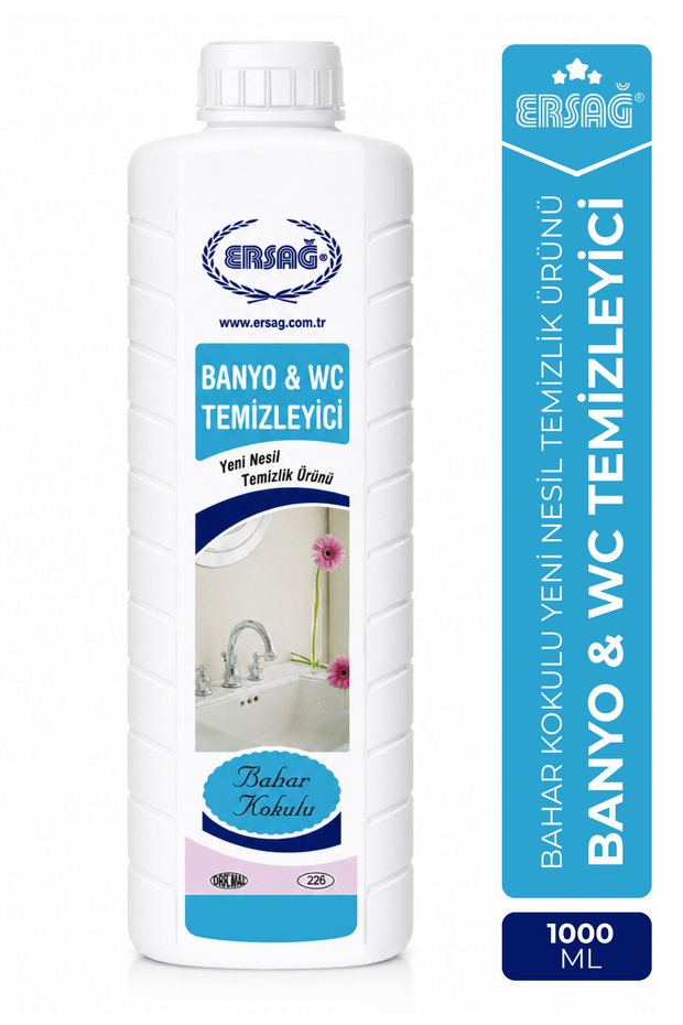 ERSAĞ Bahar Kokulu Konsantre Banyo ve Tuvalet Temizleyici 1000 ML
