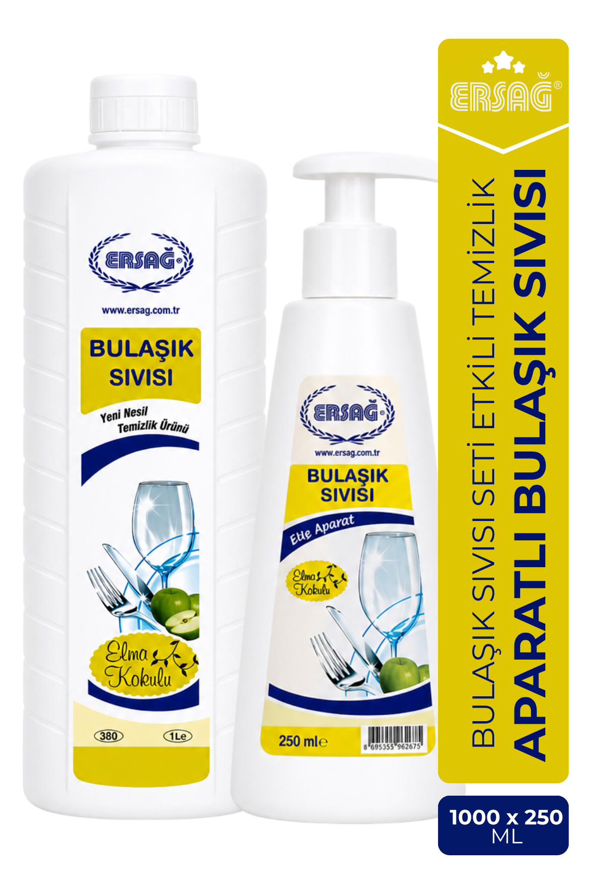 ERSAĞ Aparatlı Elmalı Bulaşık Sıvısı 1000 ML
