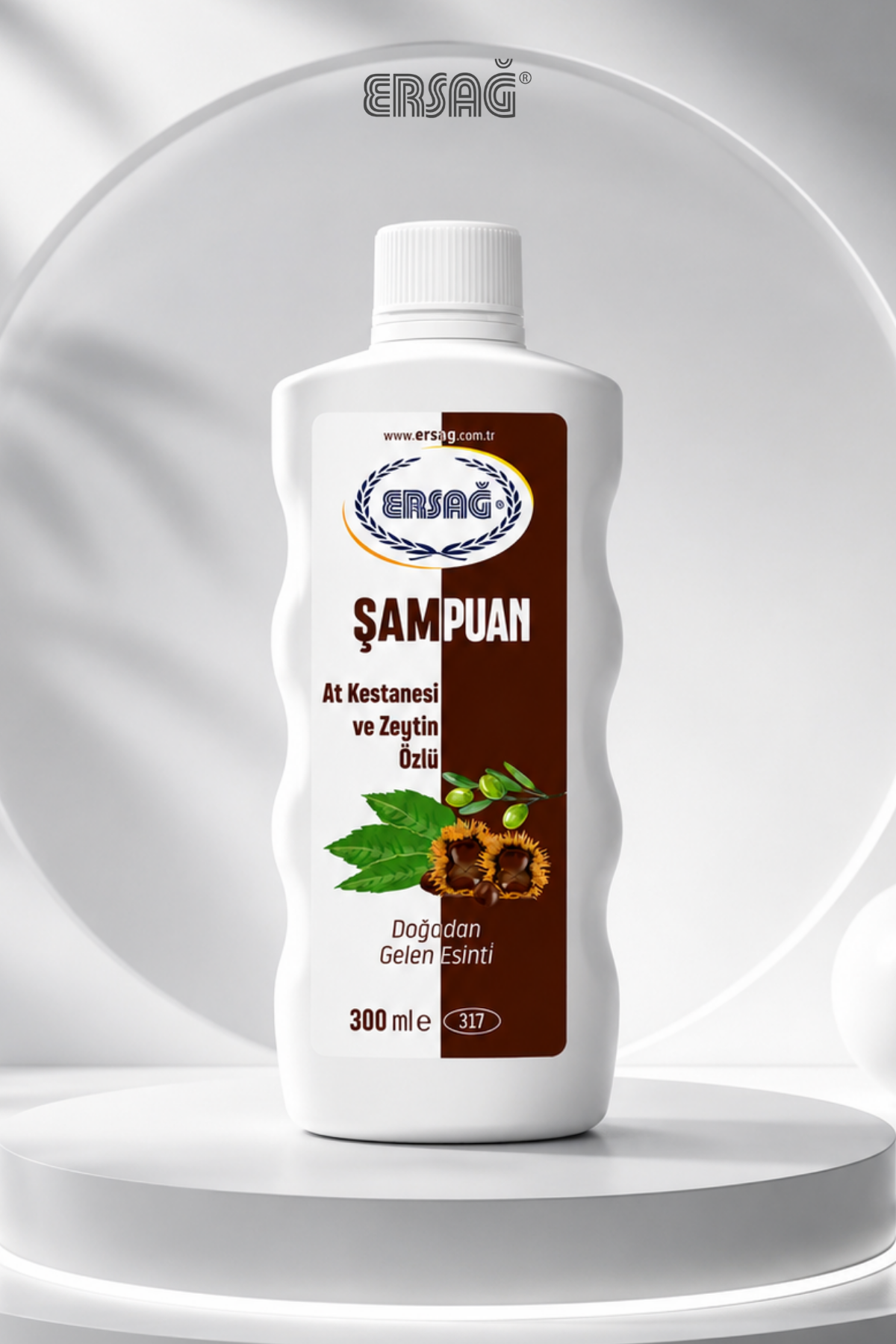 ERSAĞ At Kestanesi ve Zeytin Özlü Şampuan 300 ML