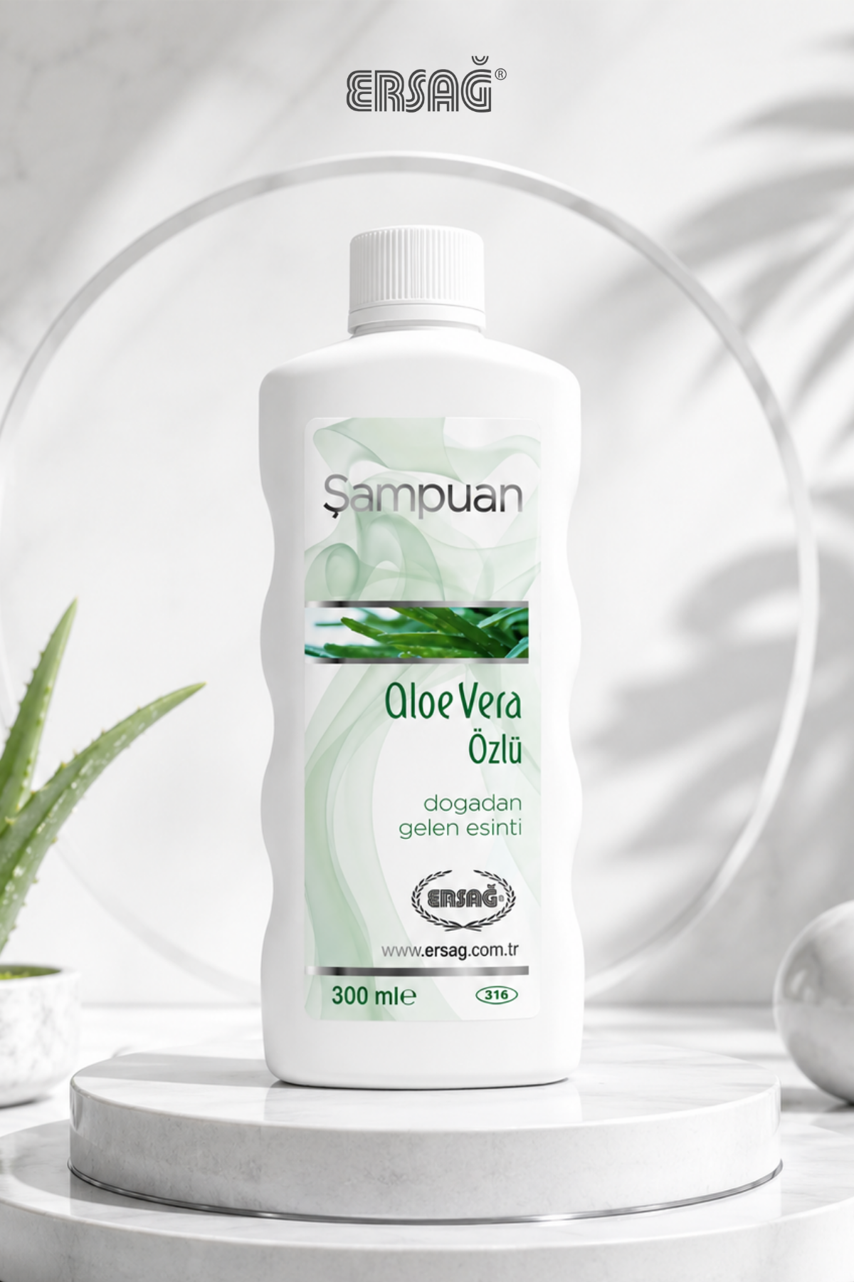 ERSAĞ Aloe Vera Özlü Şampuan 300 ML