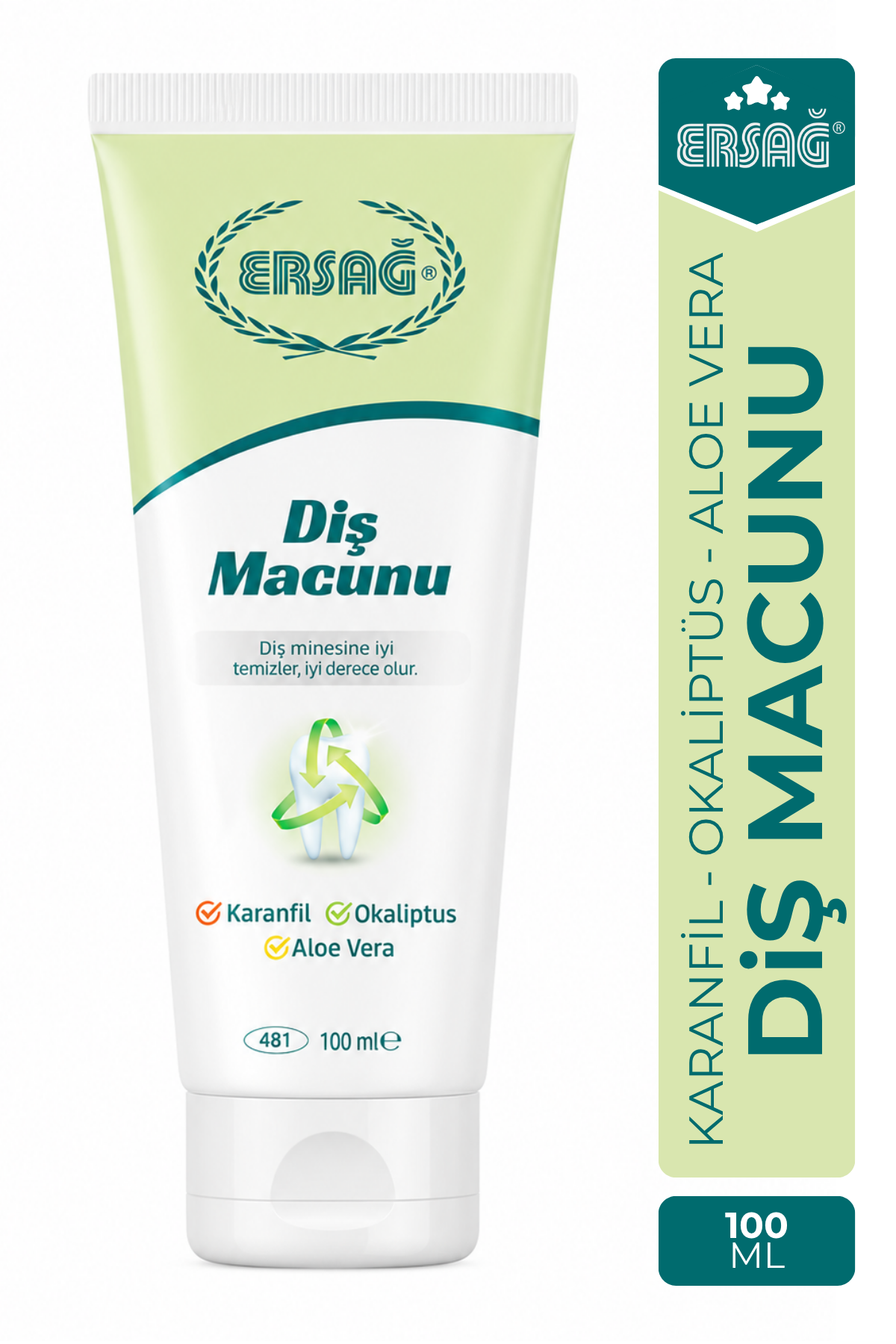 ERSAĞ Karanfil Okaliptüs Aloe Vera Özlü Diş Macunu 100 ML