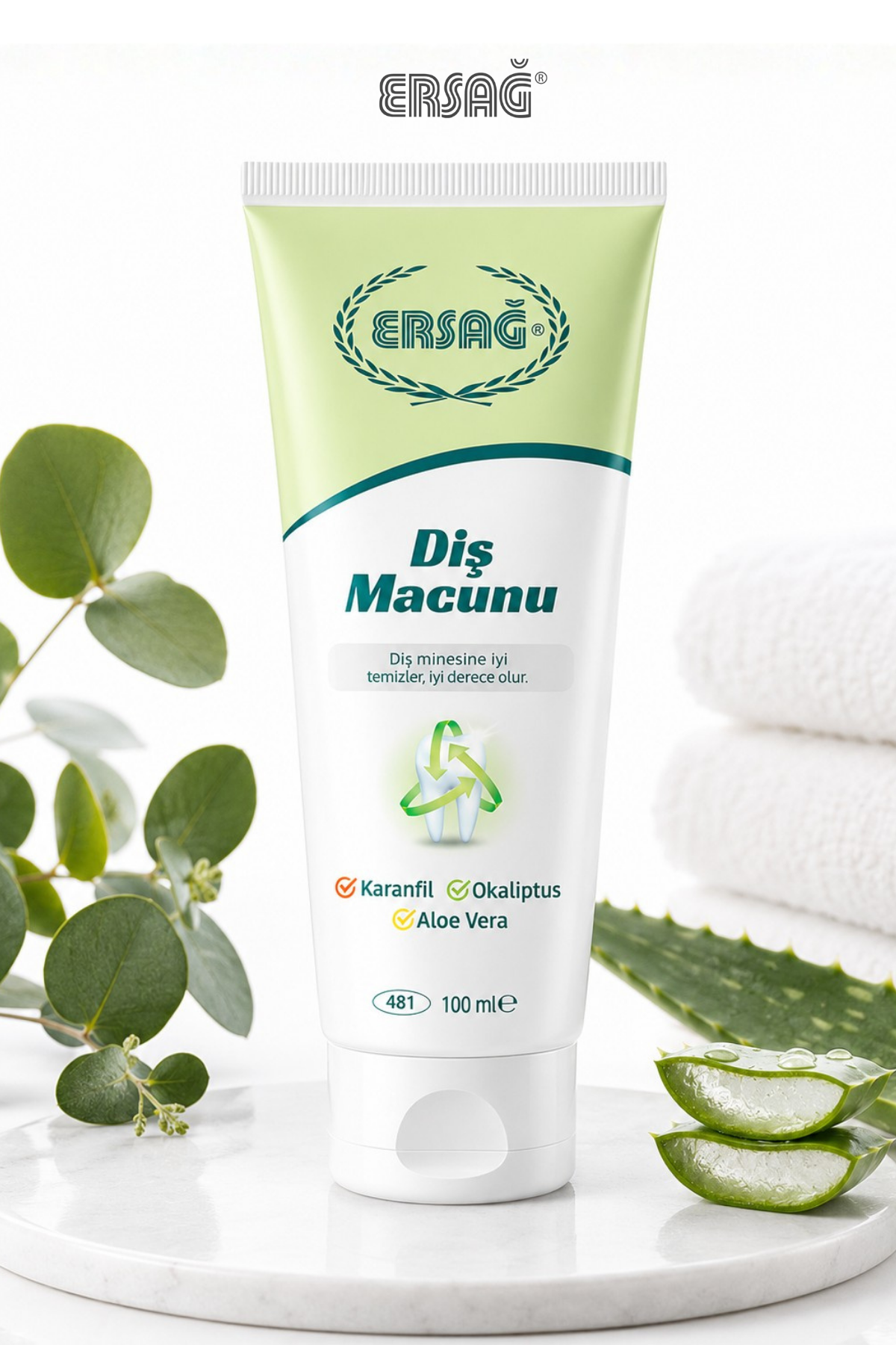 ERSAĞ Karanfil Okaliptüs Aloe Vera Özlü Diş Macunu 100 ML