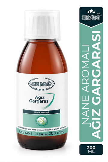 ERSAĞ Nane Aromalı Ağız Gargarası 200 ML