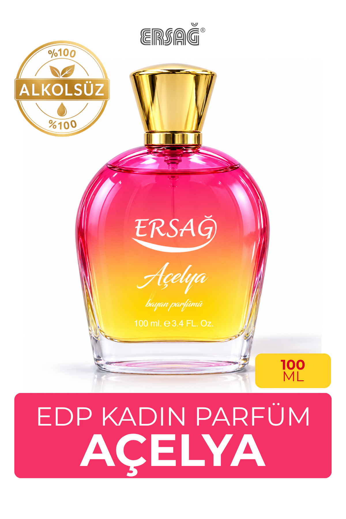 ERSAĞ Açelya Edp Alkolsüz Kadın Parfümü 100 CC