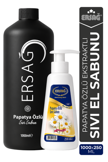 ERSAĞ Aparatlı Papatya Özlü Sıvı El Sabunu 1000 ML x 250 ML