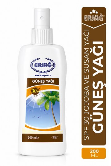 ERSAĞ Güneş Yağı 200 ML