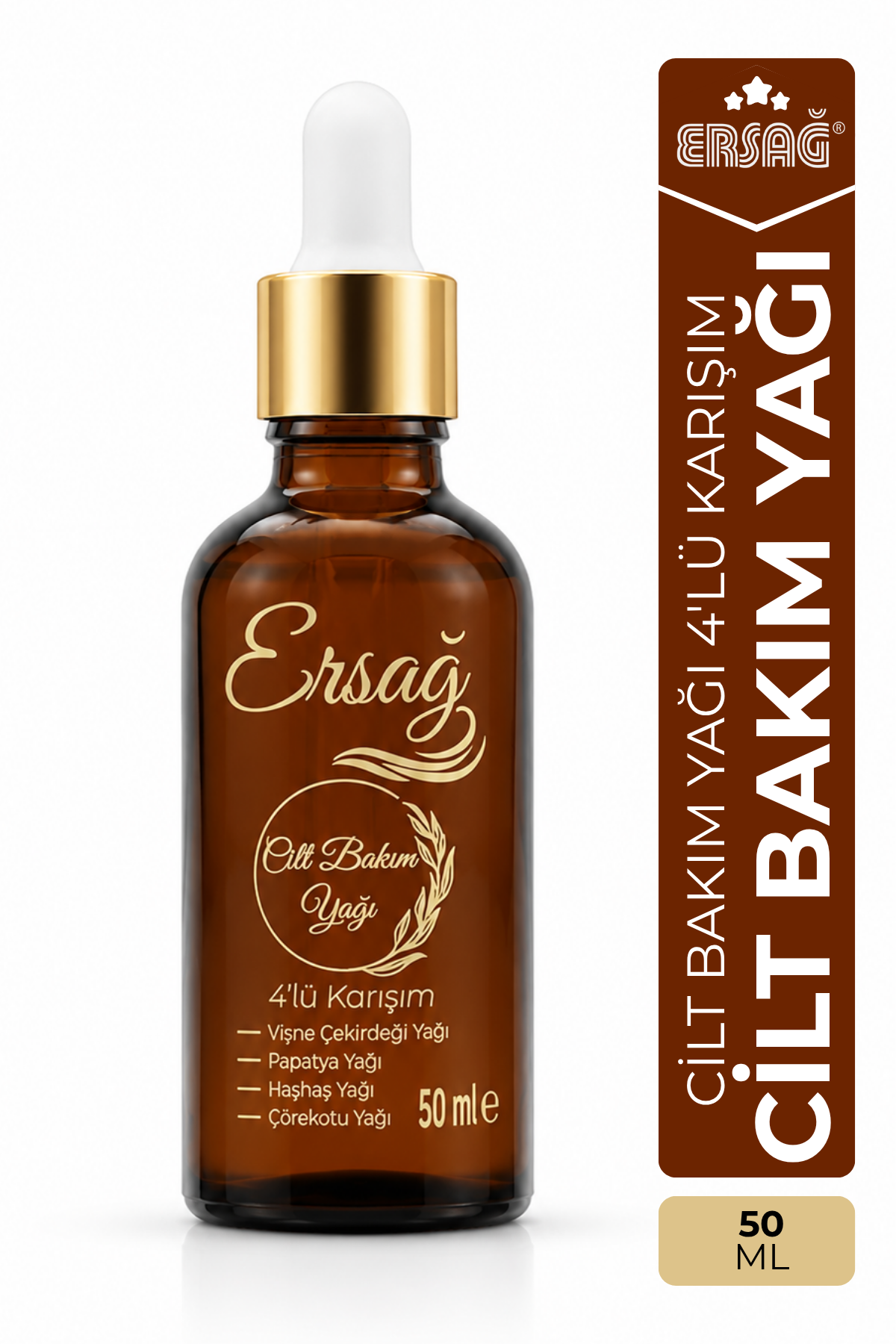 ERSAĞ Cilt Bakım Yağı - 4’lü Karışım 50 ML