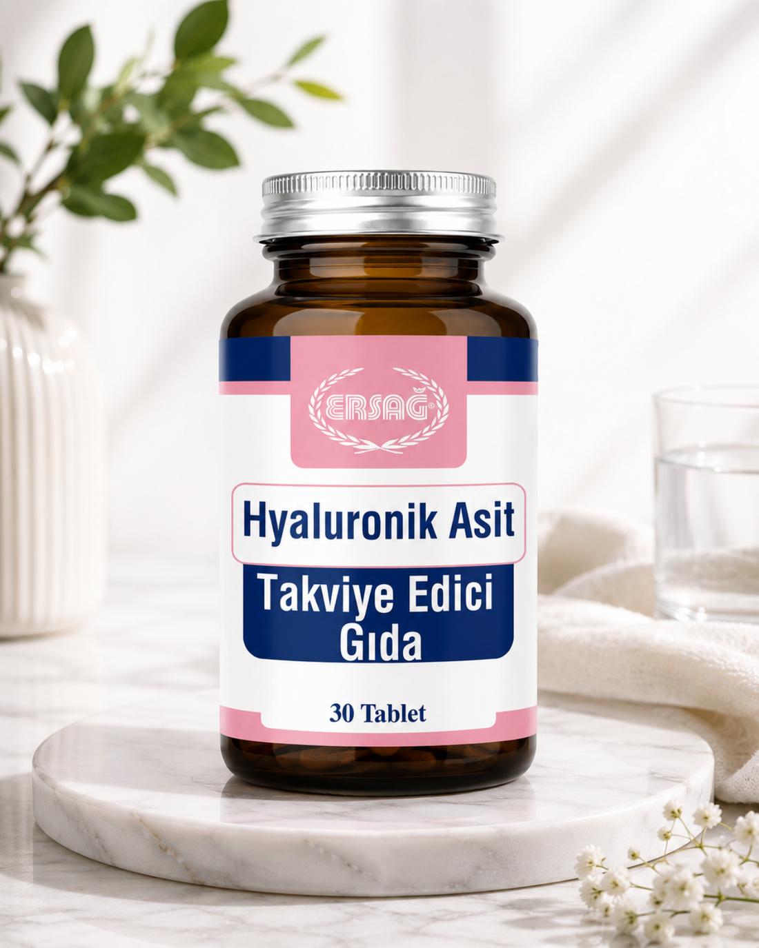 ERSAĞ Hyaluronik Asit İçeren Takviye Edici Gıda 30 Tablet