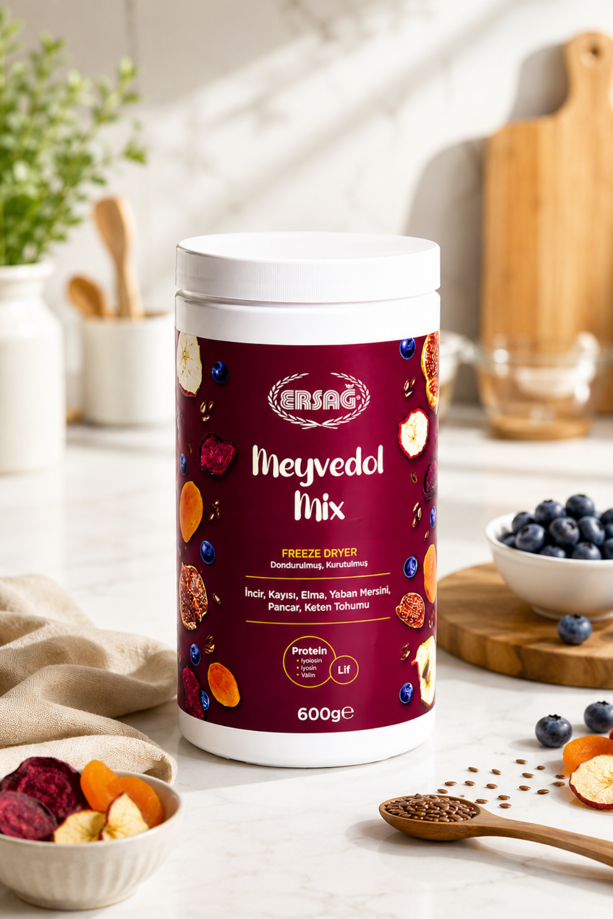 ERSAĞ Meyvedol Mix 600 GR Meyveli Toz İçecek