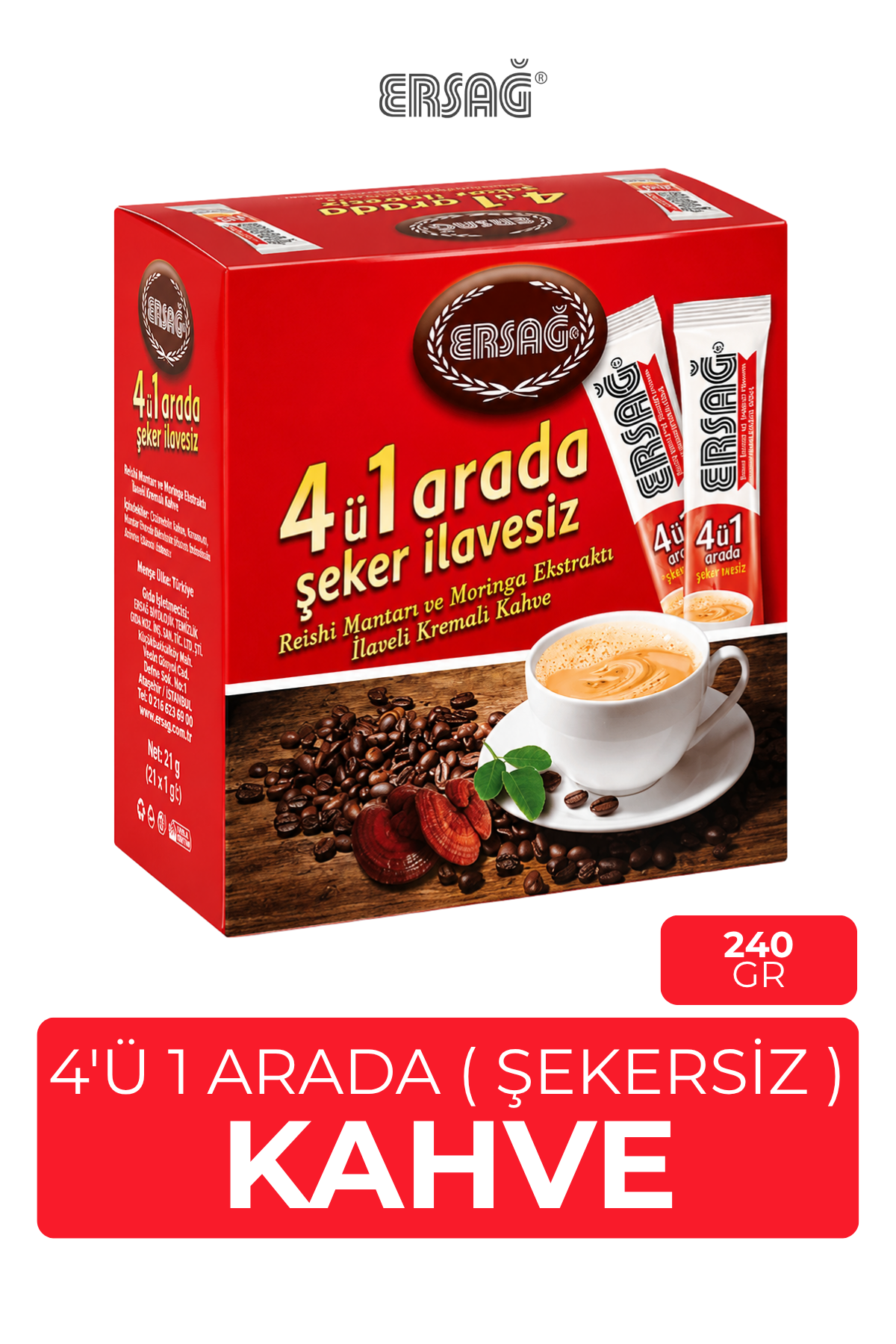ERSAĞ 4’ü 1 Arada Kahve - Yumuşak İçim