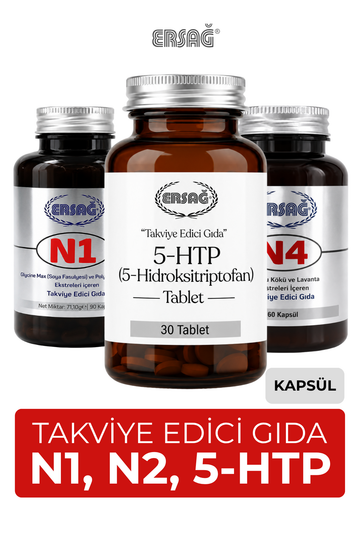 ERSAĞ N1, N2 ve 5-HTP Takviye Edici Gıda
